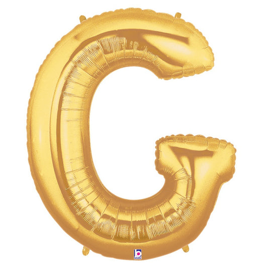 Large Foil Alphabet 34inch Balloon Gold - G