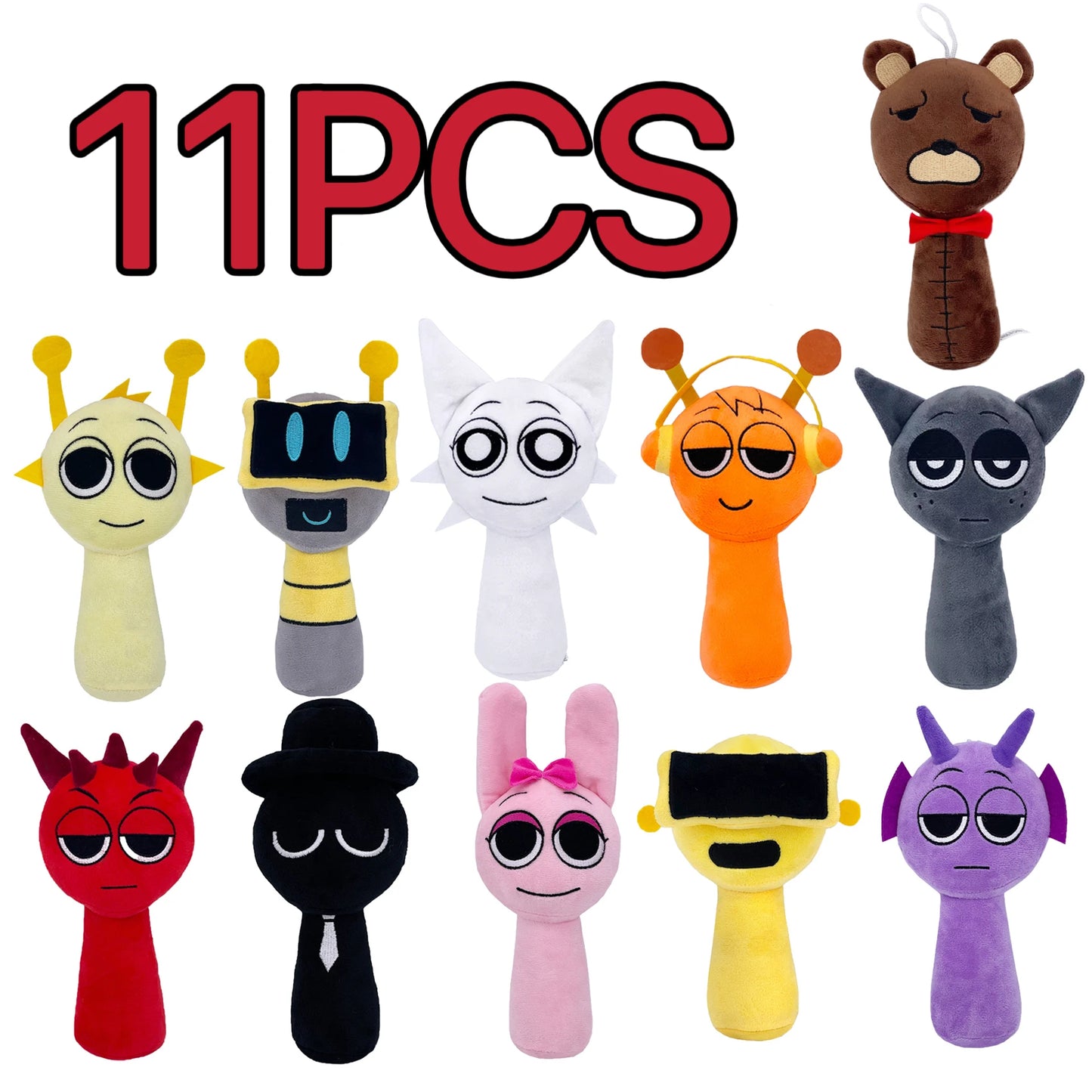 Plush Toys Sprunki Incredibox Plush Doll Sprunki Game Cartoon Pillow Kids Birthday Gifts Stuffed Dolls Christmas Gift