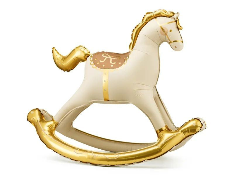 Rocking Horse Air-Filled Foil Balloon – 118cm Baby Shower Decoration