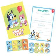 Bluey Post Card Invitations Pack of 8