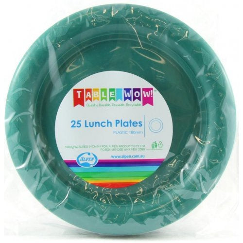 Lunch Plate Forest Green Pack of 20