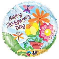 MOTHER'S DAY POTTED FLOWERS FOIL BALLOON 18"(45CM)