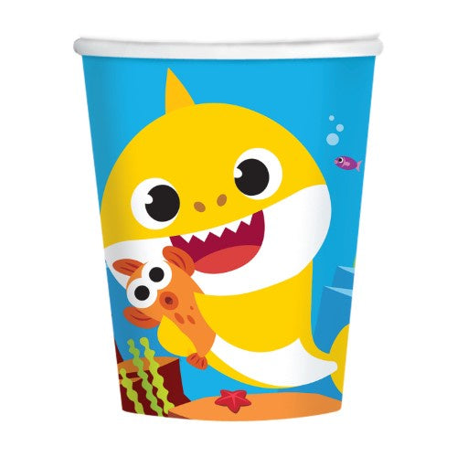 Baby Shark Paper Cups 266ml Pack Of 8