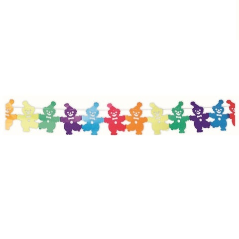 CLOWN PARTY GARLAND 4M