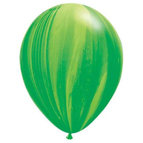 11" SUPERAGATE GREEN LATEX BALLOONS PACK OF 25