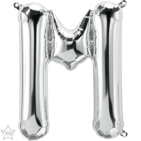 Foil Balloon 16" Letter Silver #M