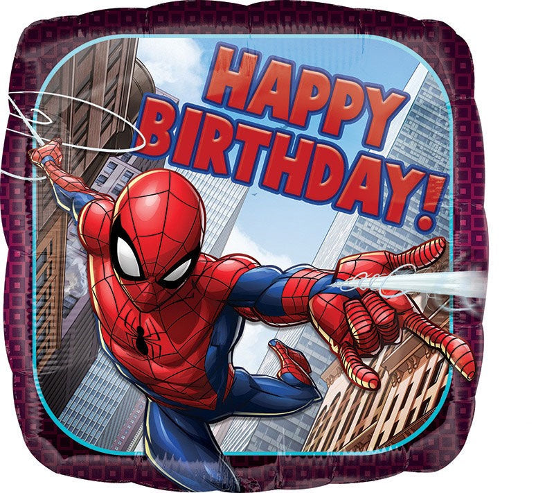 Spiderman Happy Birthday 18" Foil Balloon