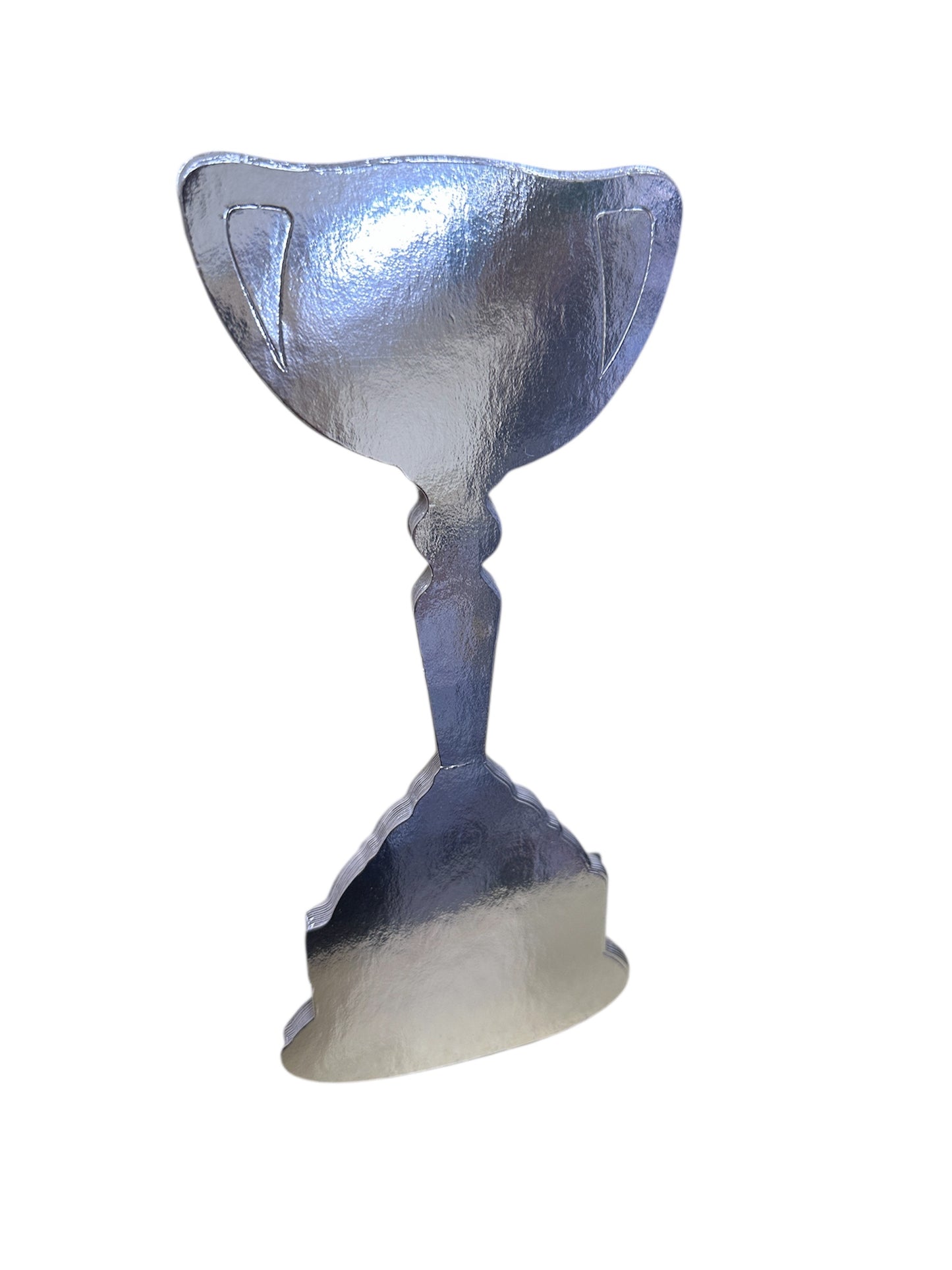 200mm Trophy Cup Cutouts – Silver Foil (Pack of 12)