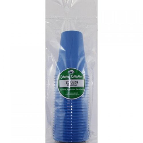 Plastic Cups Royal Blue Pack of 20