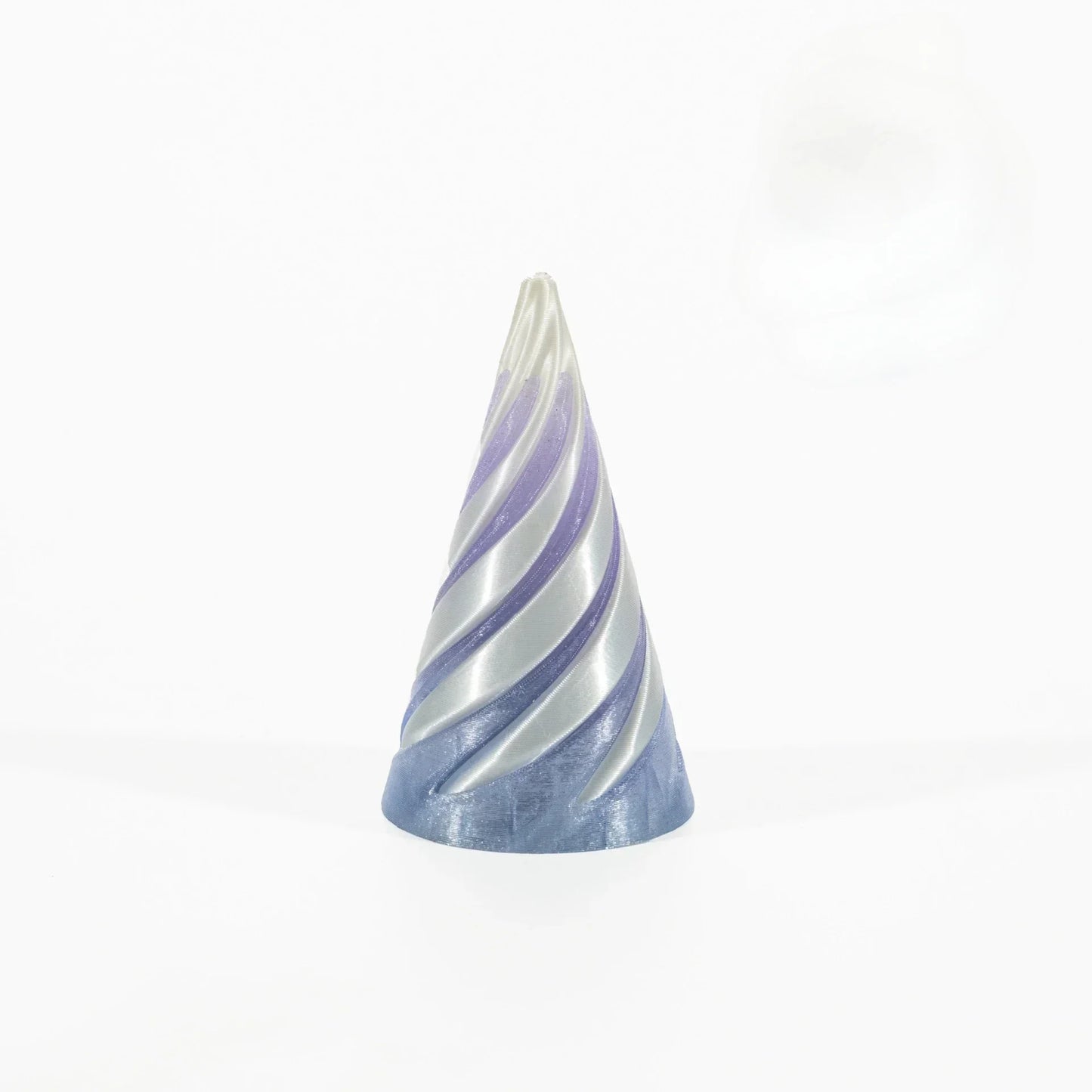 3D Printed Spiral Cone Toy Impossible Pyramid Passthrough Sculpture Pass Through Pyramid Toy Mini Vortex Thread Illusion
