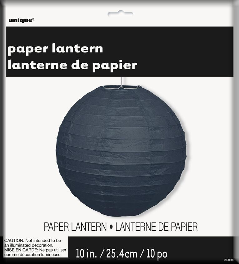 Paper Lantern 25cm Black