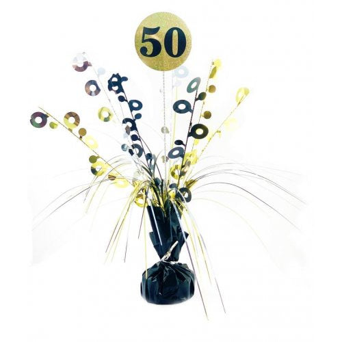 #50 Black & Gold Centrepiece Weight 165GM