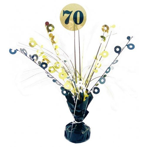 #70 Black & Gold Centrepiece Weight 165GM