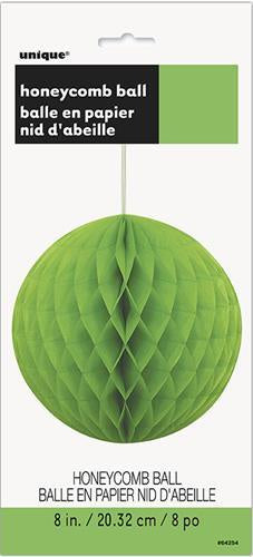 HONEYCOMB BALL LIME GREEN 20CM (8")