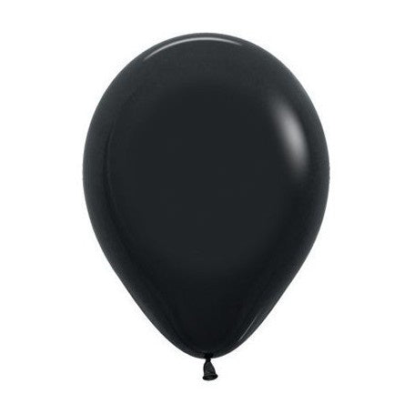 Latex Balloon 11"(28cm) Standard Black Pack Of 100