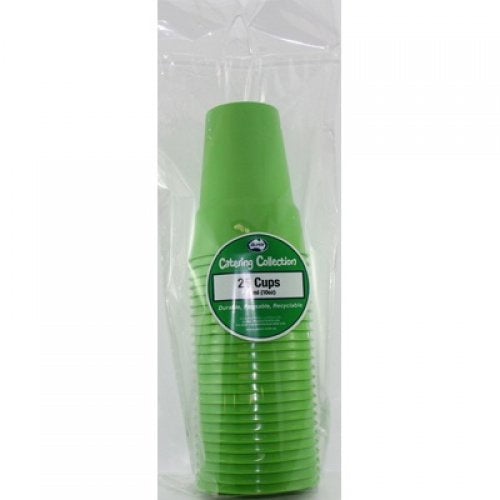 Plastic Cups Lime Green Pack of 20