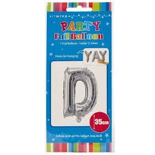 Foil Balloon 35cm Silver D