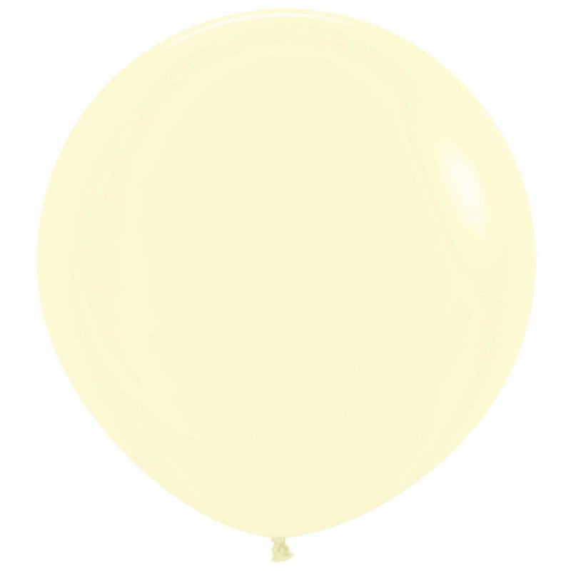 60cm Pastel Yellow Pack Of 3