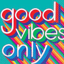 GOOD VIBES 70'S LUNCH NAPKINS