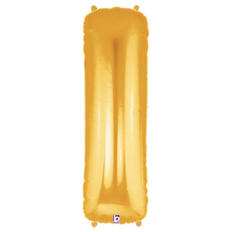 LARGE FOIL Alphabet 34inch BALLOON GOLD - I