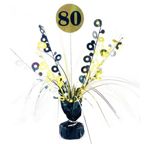 #80 Black & Gold Centrepiece Weight 165GM