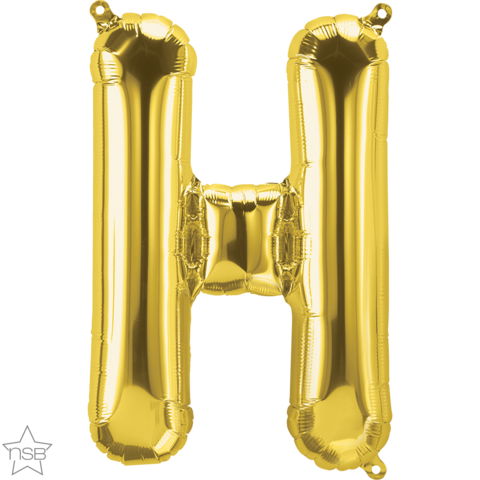 FOIL BALLOON 16" LETTER GOLD #H