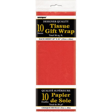 TISSUE SHEETS 10 - RUBY RED