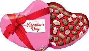 Large Foil Supershape Balloon Valentine's Day Candy Box 39''(99cm)