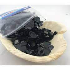 Metallic Small Confetti 1cm Black 250g