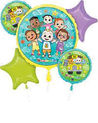 Foil Balloon Bouquet Cocomelon Pack Of 5
