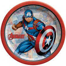 Marvel Powers Unite Captain America 7"(18cm) Plates Pack of 8