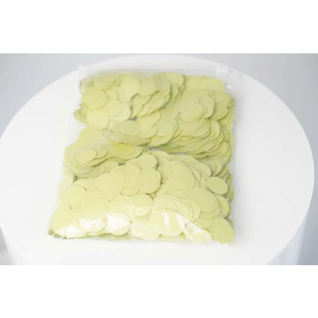 Tissue Paper Confetti 2cm Pastel Matte Yellow 250g