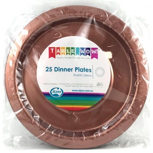 Dinner Plate Rose Gold Pack of 20
