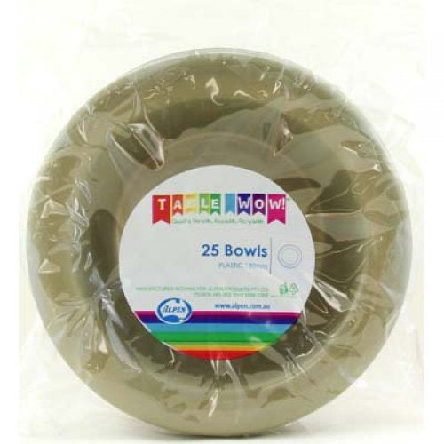 Plastic Bowl Gold Pack of 20