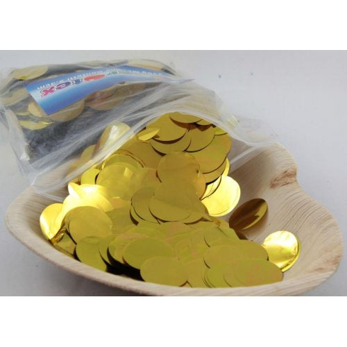 Metallic Confetti 2.3cm Gold 250g