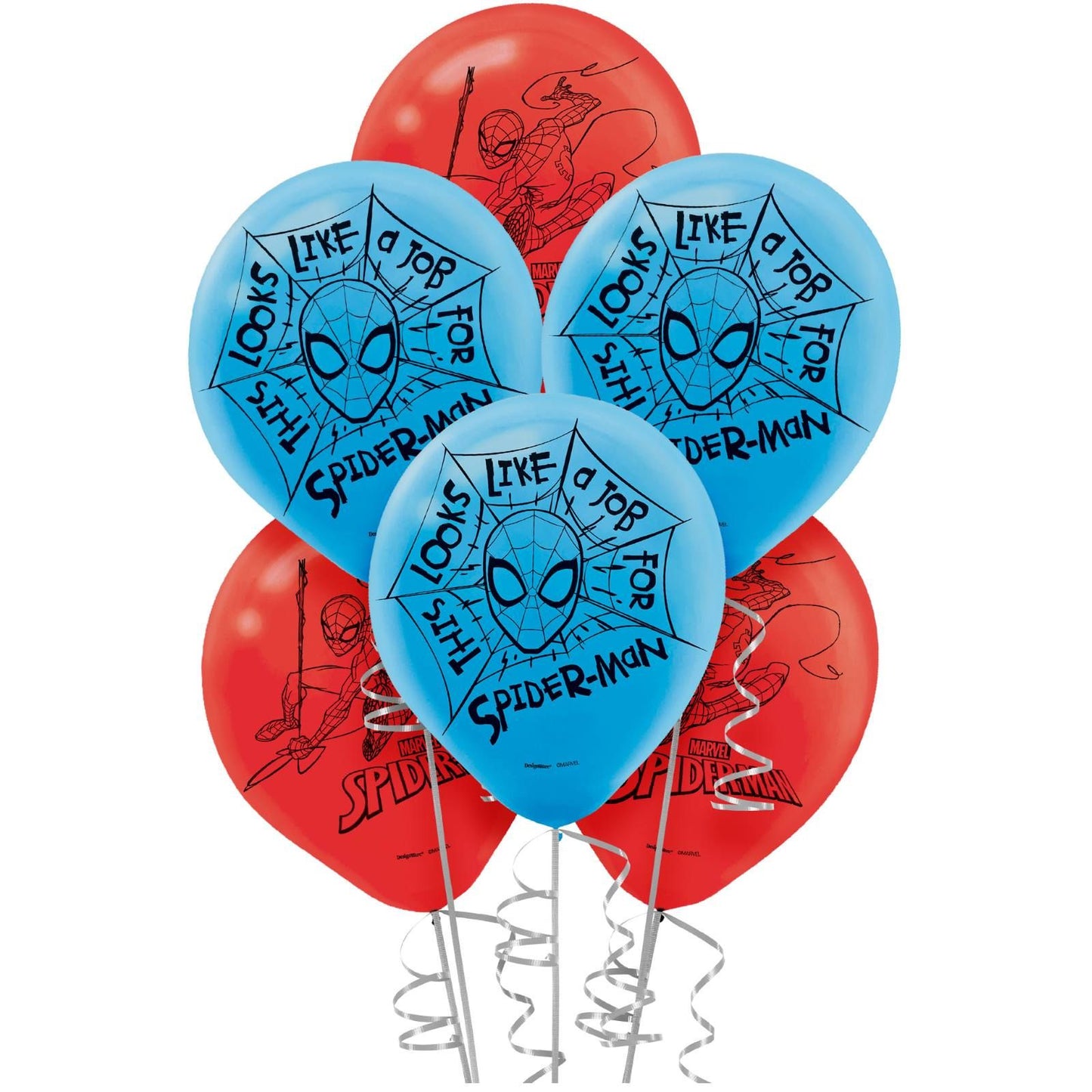SPIDERMAN LATEX BALLOON PK6