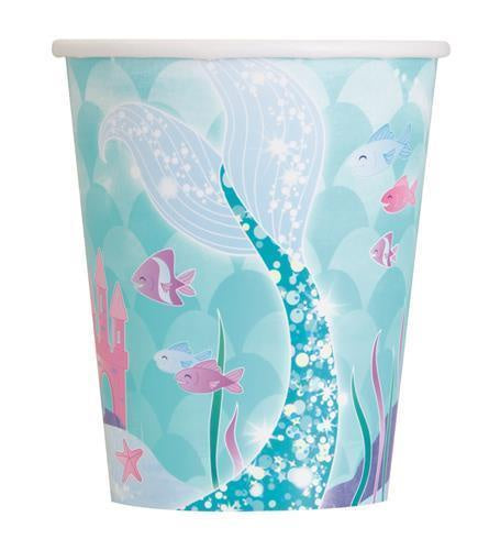 Mermaid Paper Cups Pack Of 8