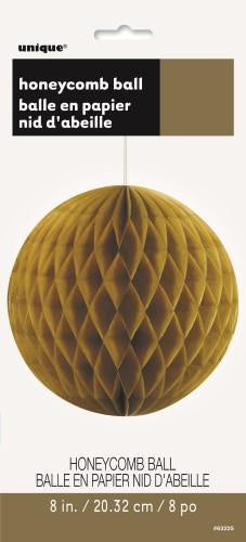 Honeycomb Ball Gold 20cm (8")