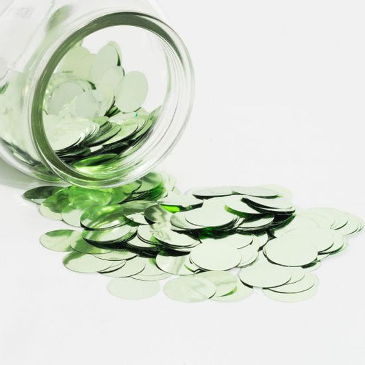 Metallic Confetti 2cm Mint 250g
