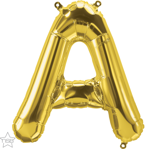 Foil Balloon 16" Letter Gold #A