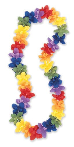 Luau Lei Flower Rainbow