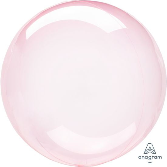 CRYSTAL CLEARZ DARK PINK STRETCHY ROUND BALLOON