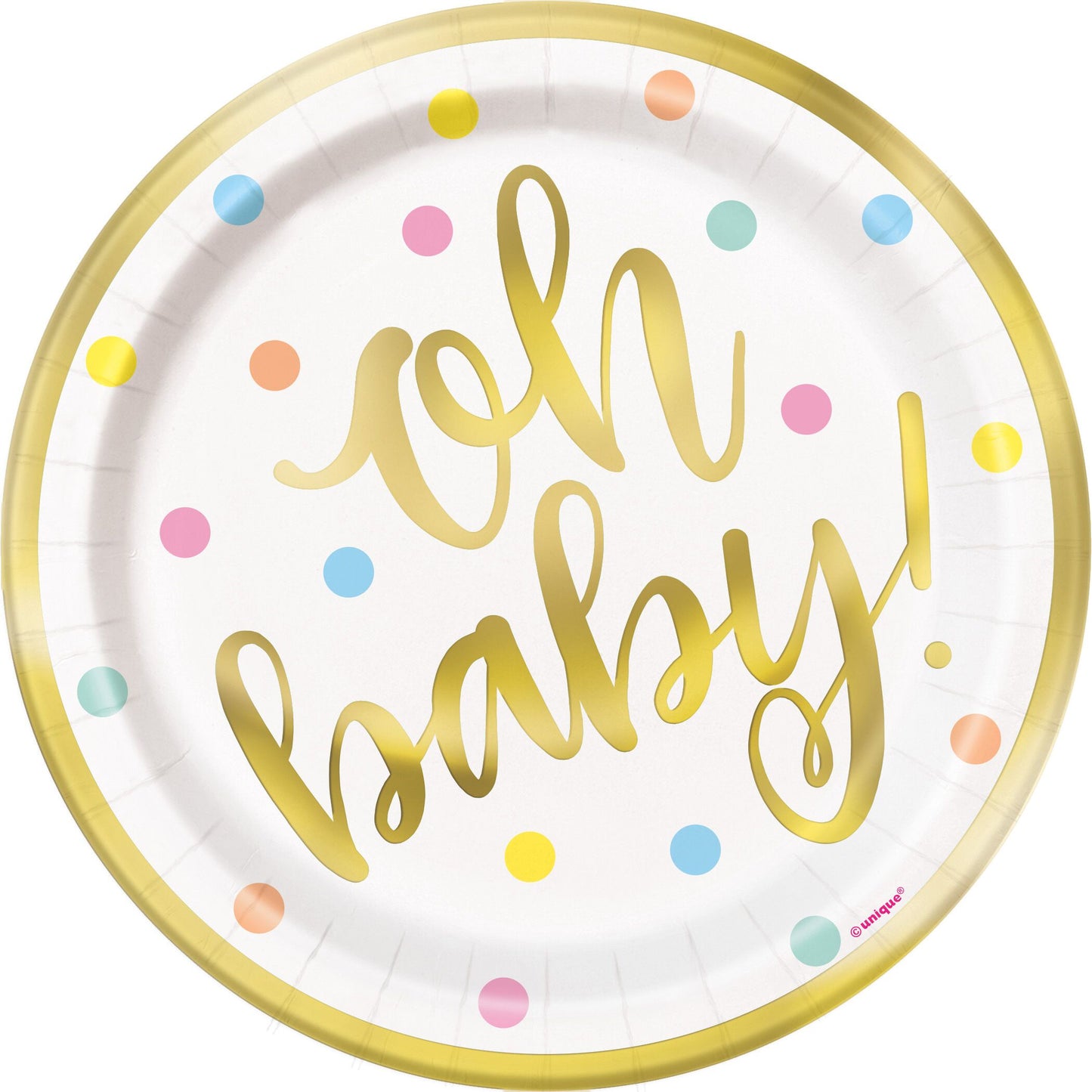 Oh Baby 7'' Plates Pk8