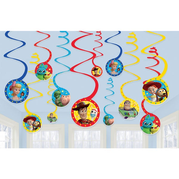 Toy Story 4 Hanging Spiral Decorations