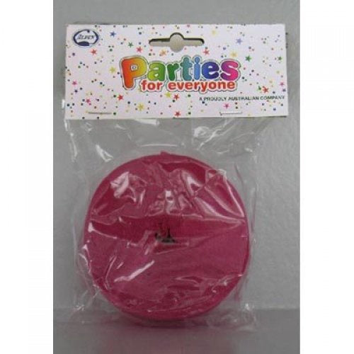 Crepe Paper Streamers 30m Cerise