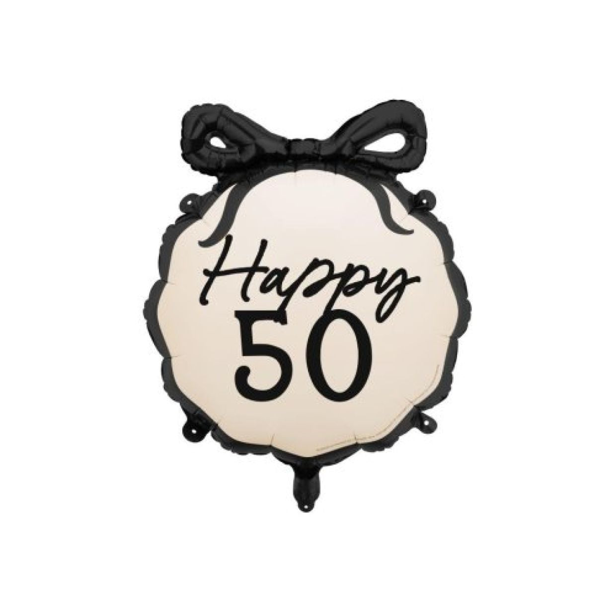 Party Deco Happy 50th Round Foil Balloon 46cm