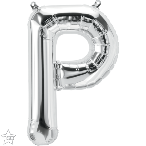 Foil Balloon 16" Letter Silver #P