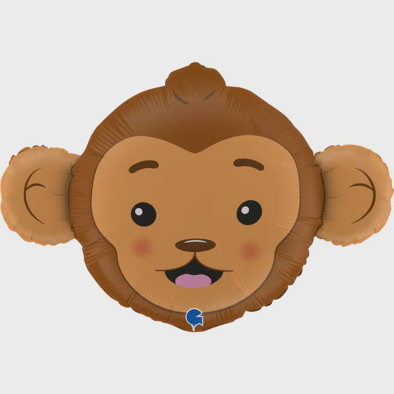 Foil Supershape Balloon 36inch Monkey Head Shape