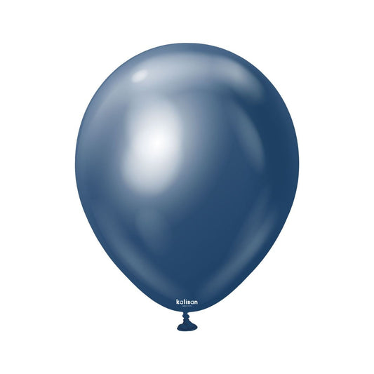 Mirror Navy 11"(28cm) Latex Balloons Pack of 50