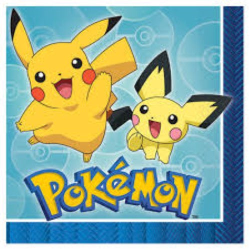 Pokemon Lunch Napkins Pack Of 16